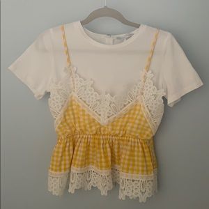 English Factory T-shirt with Combo Top